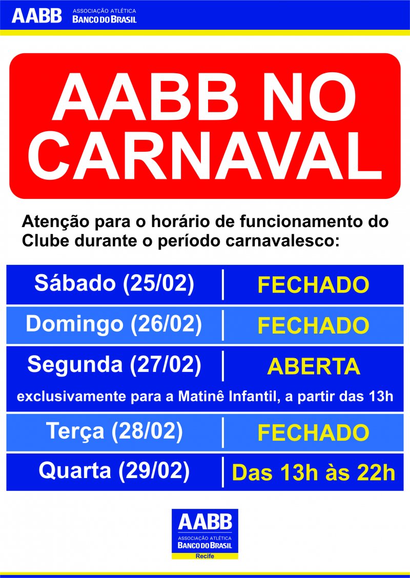 AABB no Carnaval!